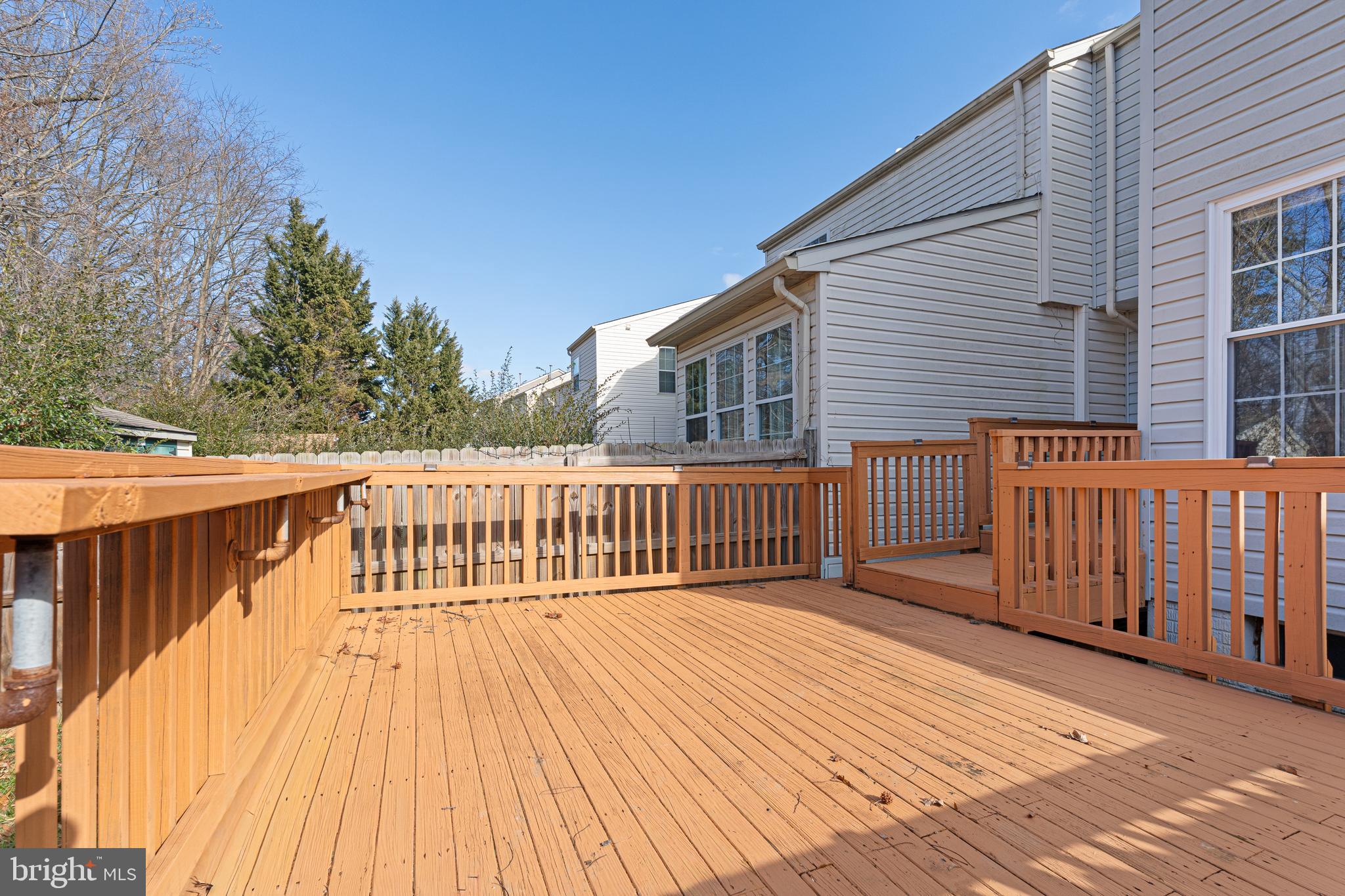 536 MacIntosh Circle Joppa, MD 21085 - Photo 22 of 32 a view of a wooden deck and a yard