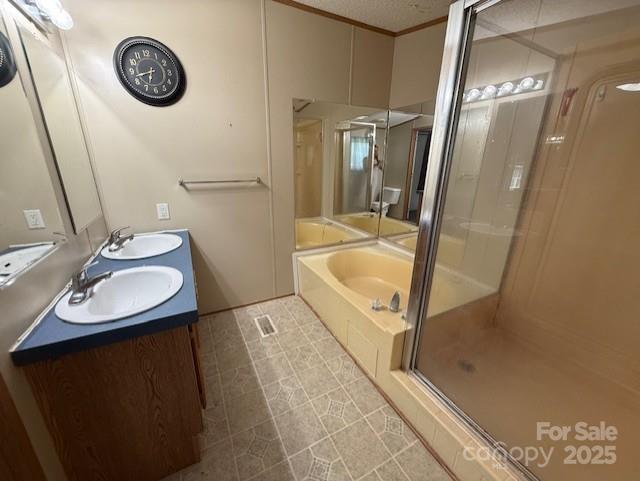 1017 Warlick Road Lawndale, NC 28090 - Photo 20 of 39 a bathroom with a sink a mirror and a shower