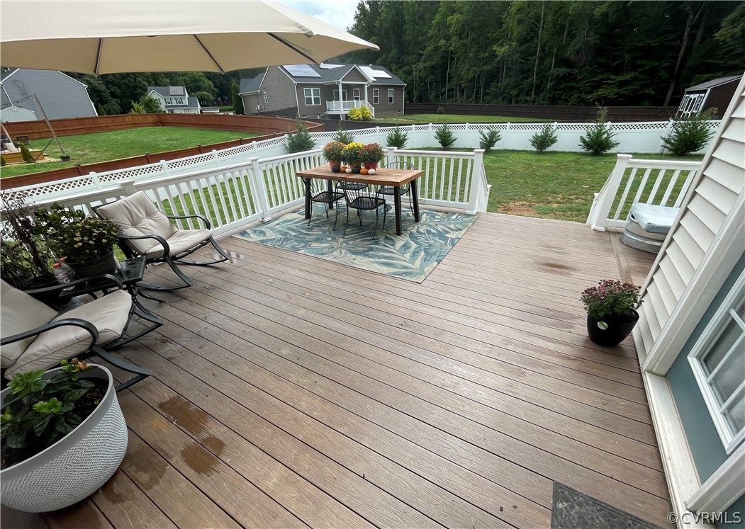 10219 Sandy Ridge Drive Chesterfield, VA 23832 - Photo 23 of 28 a view of a deck with furniture