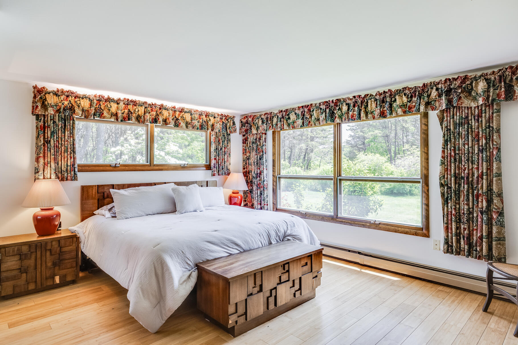 72 South Highland Road Truro, MA 02666 - Photo 20 of 59 a bedroom with a bed and a large window