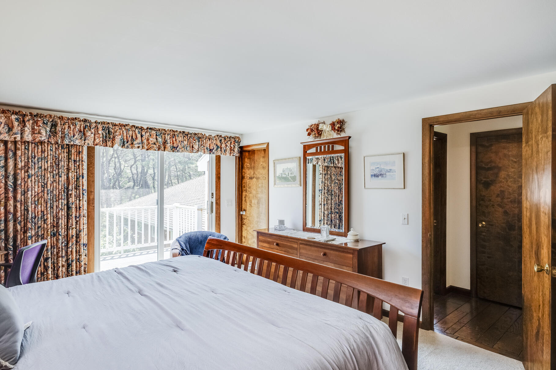 72 South Highland Road Truro, MA 02666 - Photo 27 of 59 a bedroom with furniture and large window
