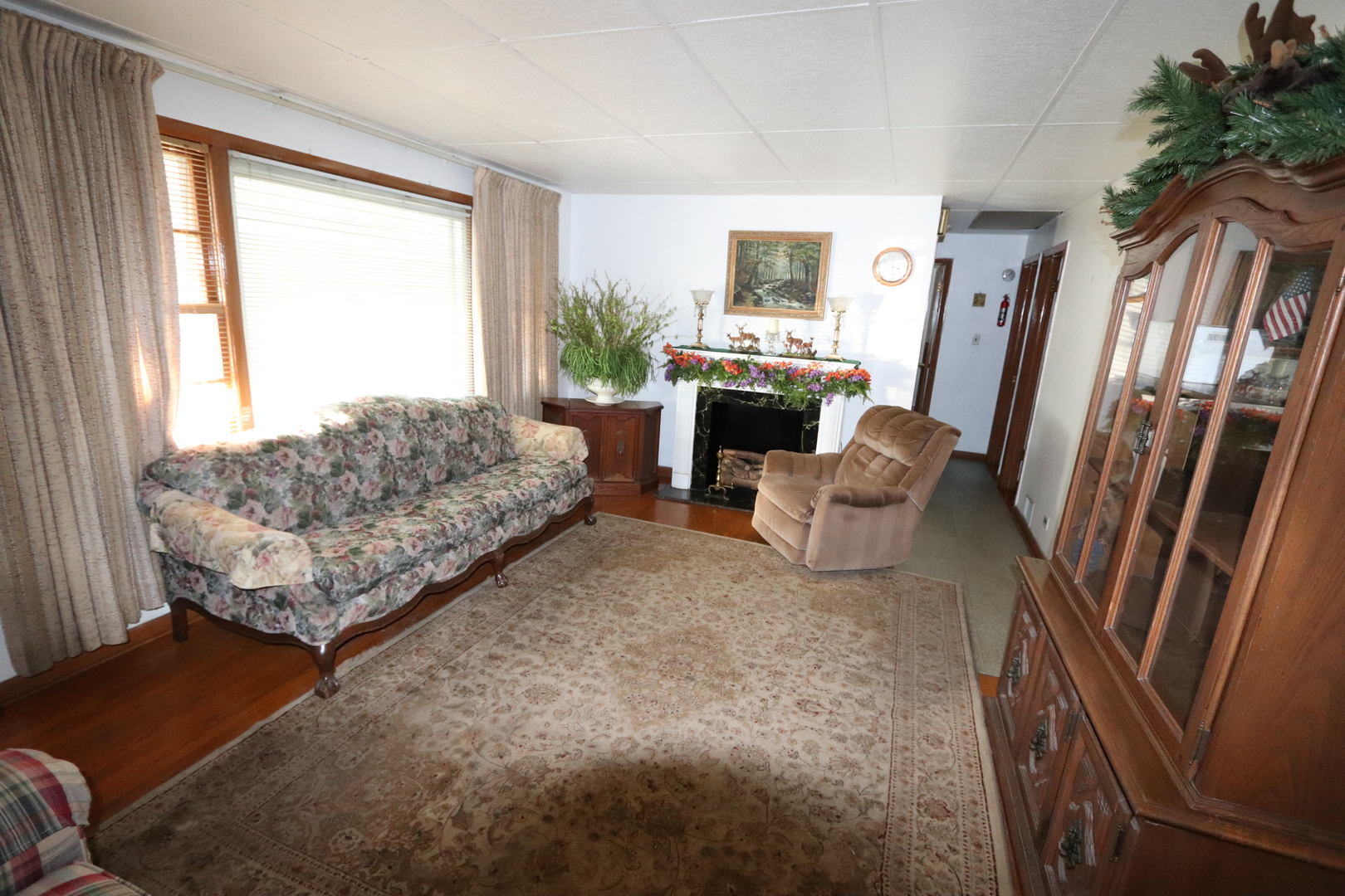 4919 Long Avenue Chicago, IL 60638 - Photo 12 of 29 a living room with furniture and a fireplace