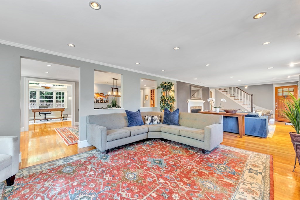 23 Leicester Road Marblehead, MA 01945 - Photo 7 of 42 a living room with furniture and a couch