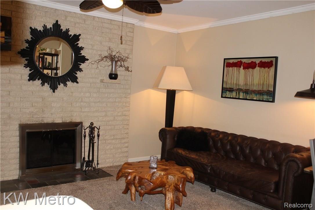 25015 Rubin Road Warren, MI 48089 - Photo 7 of 22 Family Room with Natural Fireplace
