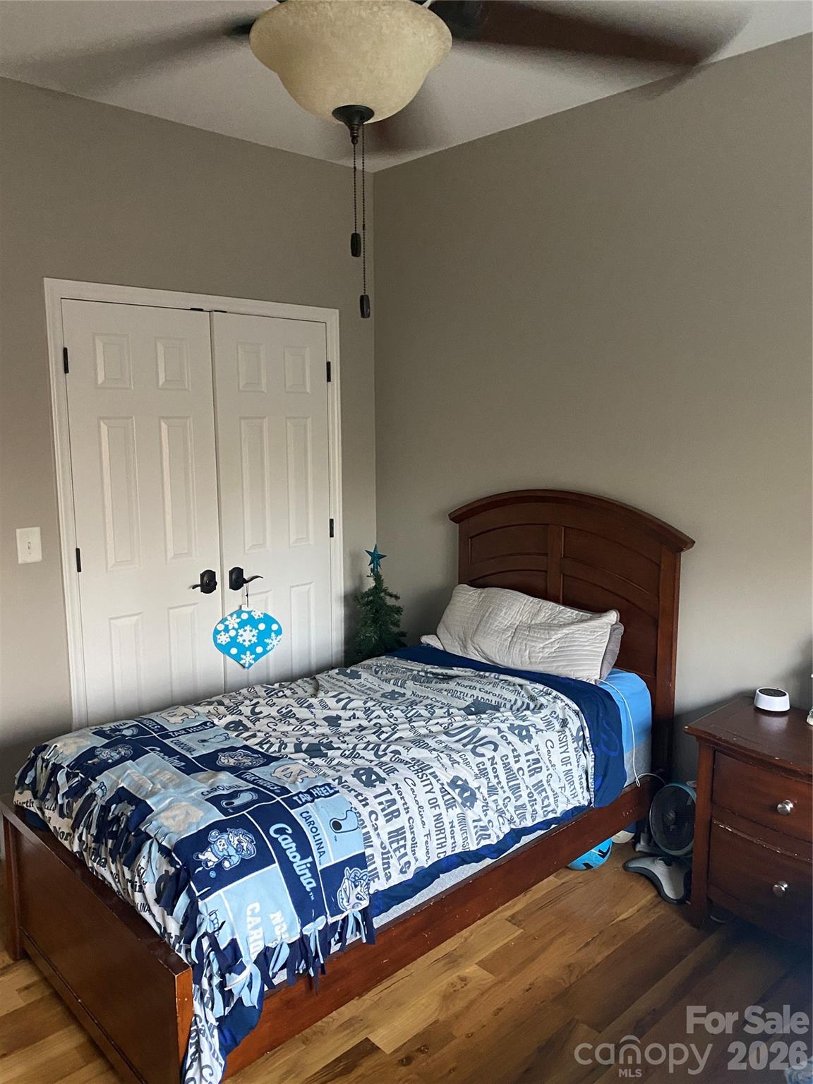 2818 Rockford Road Shelby, NC 28152 - Photo 20 of 33 a bedroom with a bed and a lamp