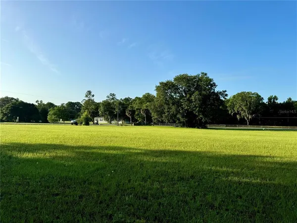a view of a grassy field
