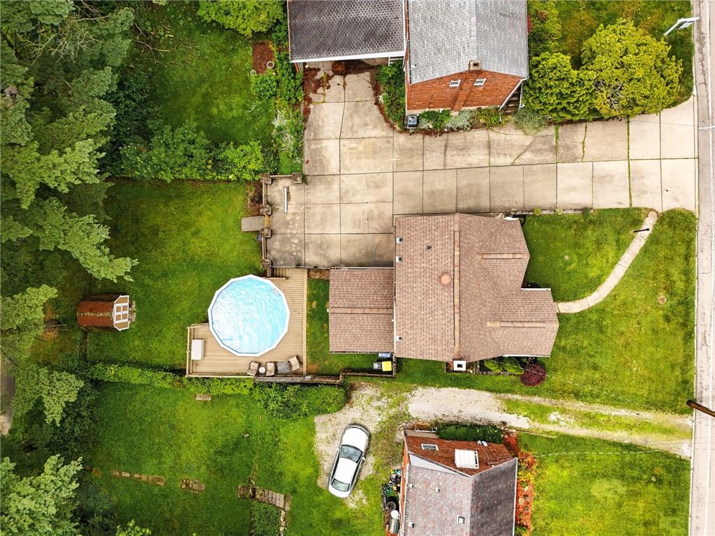 616 Highview Road Pittsburgh, PA 15234 - Photo 34 of 35 an aerial view of a house with garden space and street view