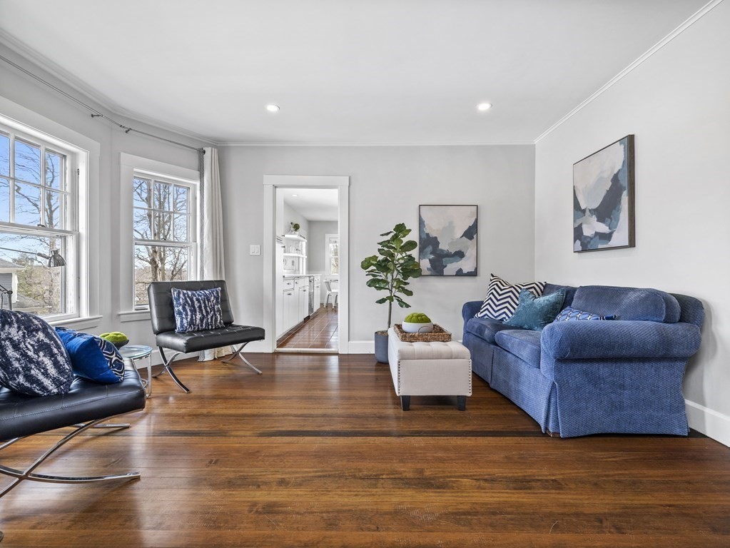 97 Crest Road Wellesley, MA 02482 - Photo 5 of 26 a living room with furniture and wooden floor