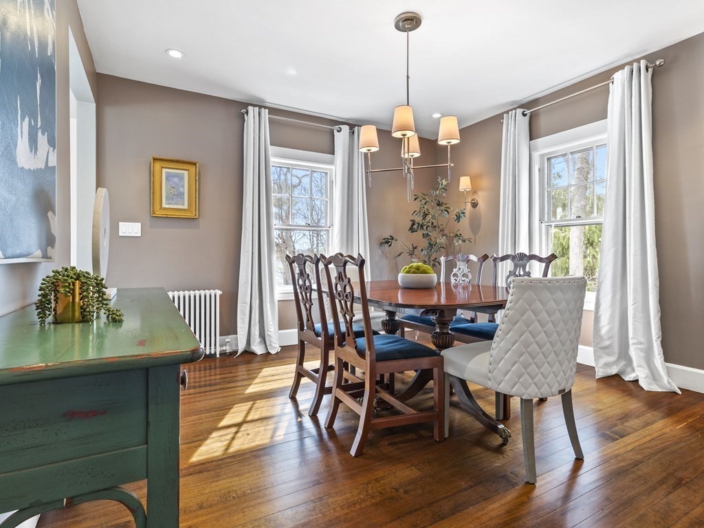97 Crest Road Wellesley, MA 02482 - Photo 9 of 26 a view of a dining room with furniture window and wooden floor