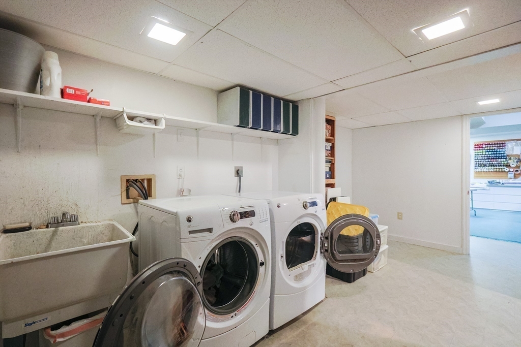 5 Old Wood Road North Attleboro, MA 02760 - Photo 36 of 41 a utility room with dryer and washer