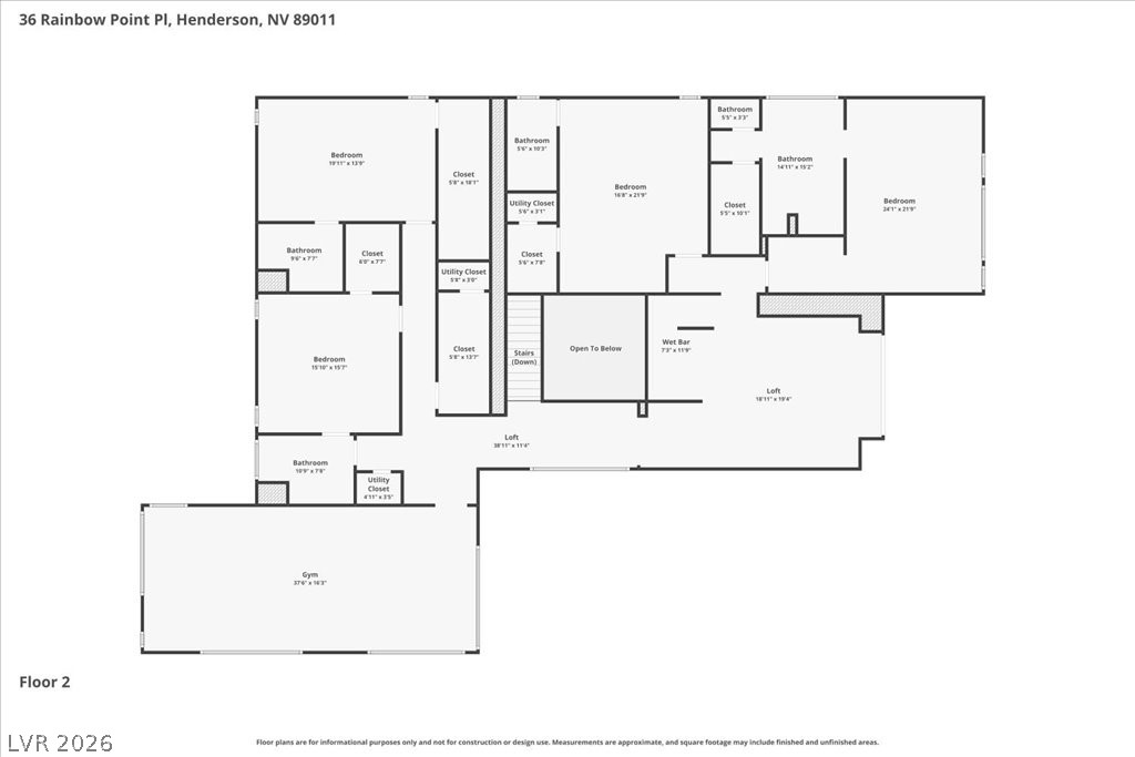 36 Rainbow Point Place Henderson, NV 89011 - Photo 33 of 34 2nd Floor