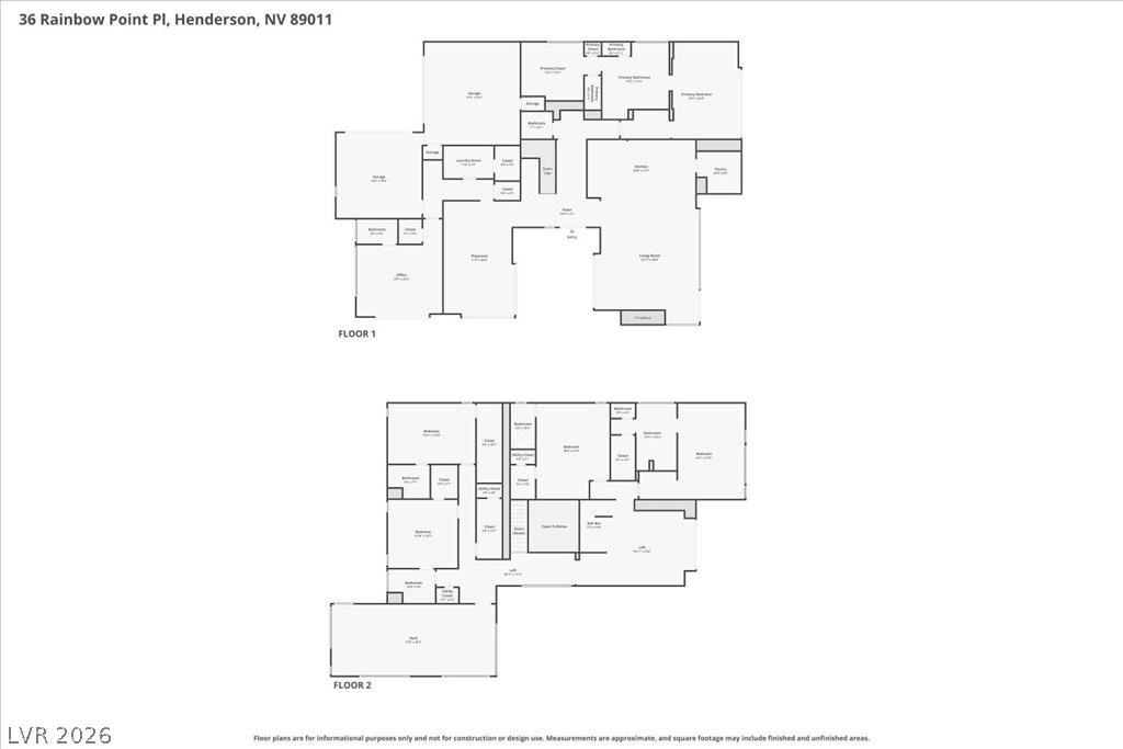 36 Rainbow Point Place Henderson, NV 89011 - Photo 34 of 34 1st & 2nd Floor