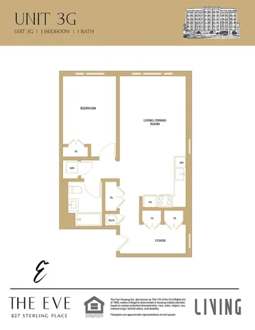 $4,200 | 827 Sterling Place, Unit 3G | Crown Heights