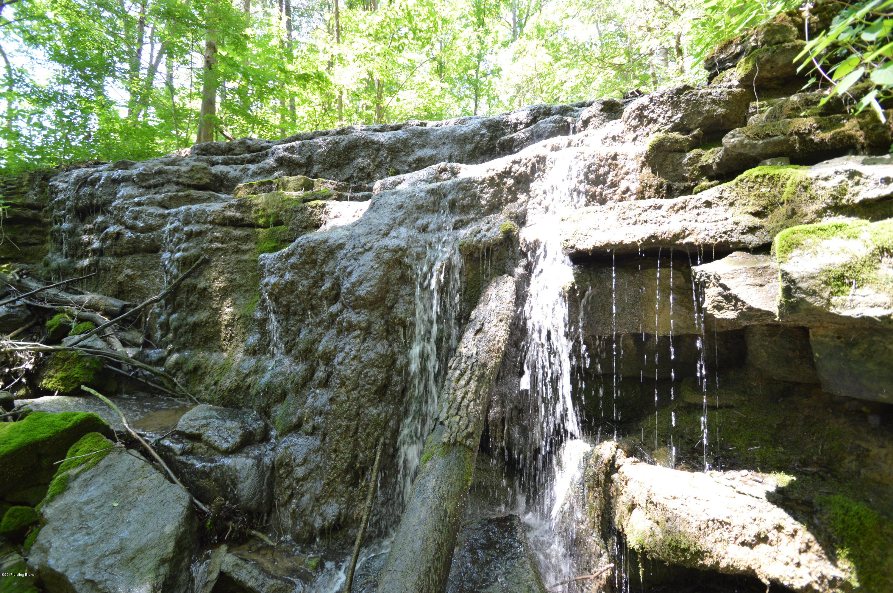 1 of 2 Waterfalls Leading down to Floyds Fork.