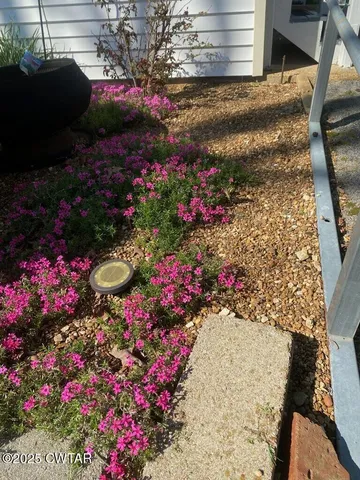 a view of swimming pool with a yard