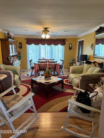 a very nice looking room with a large window