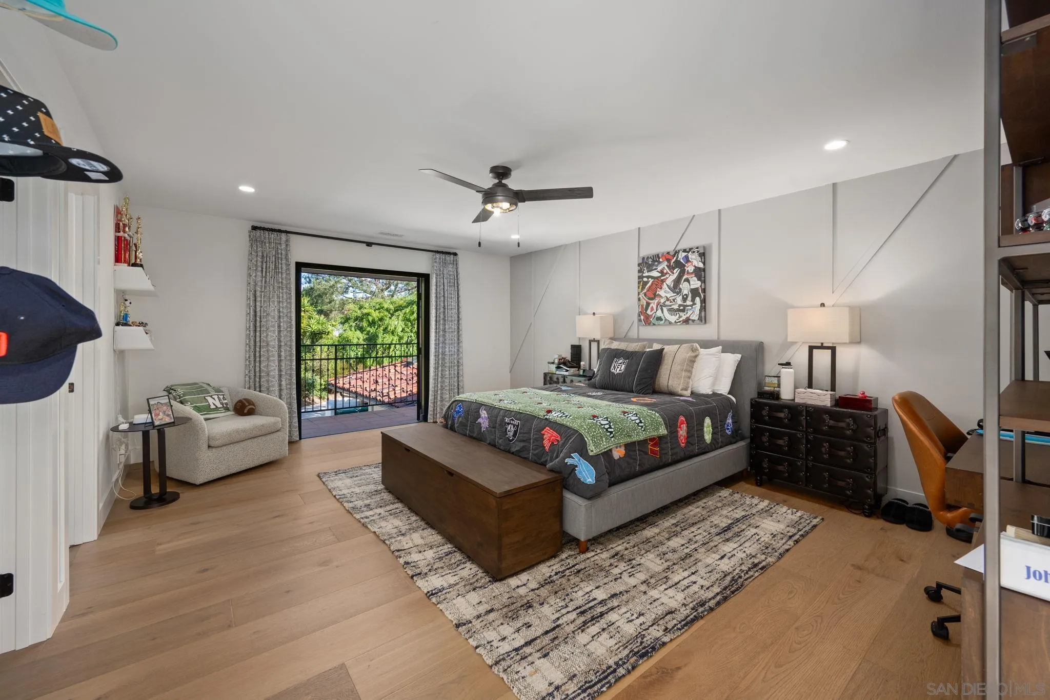 5424 El Cielito Rancho Santa Fe, CA 92067 - Photo 20 of 22 a spacious bedroom with a bed a couch and a window