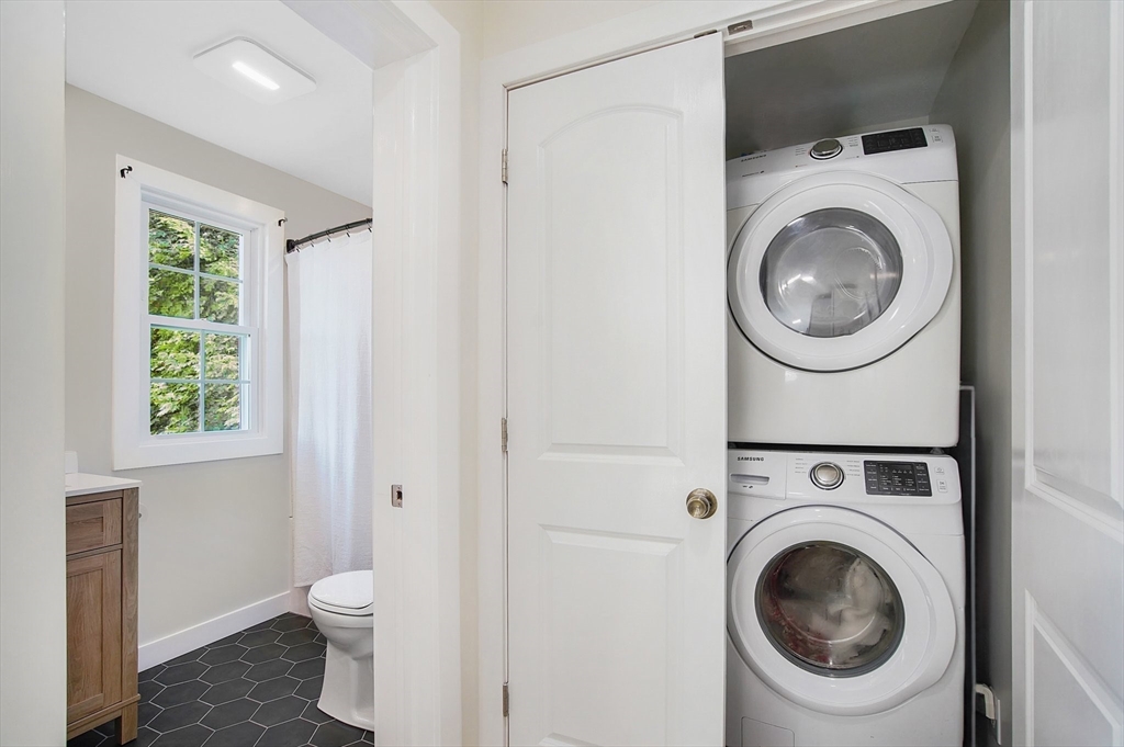 123 Stebbins Road Monson, MA 01057 - Photo 23 of 42 a utility room with sink dryer and washer