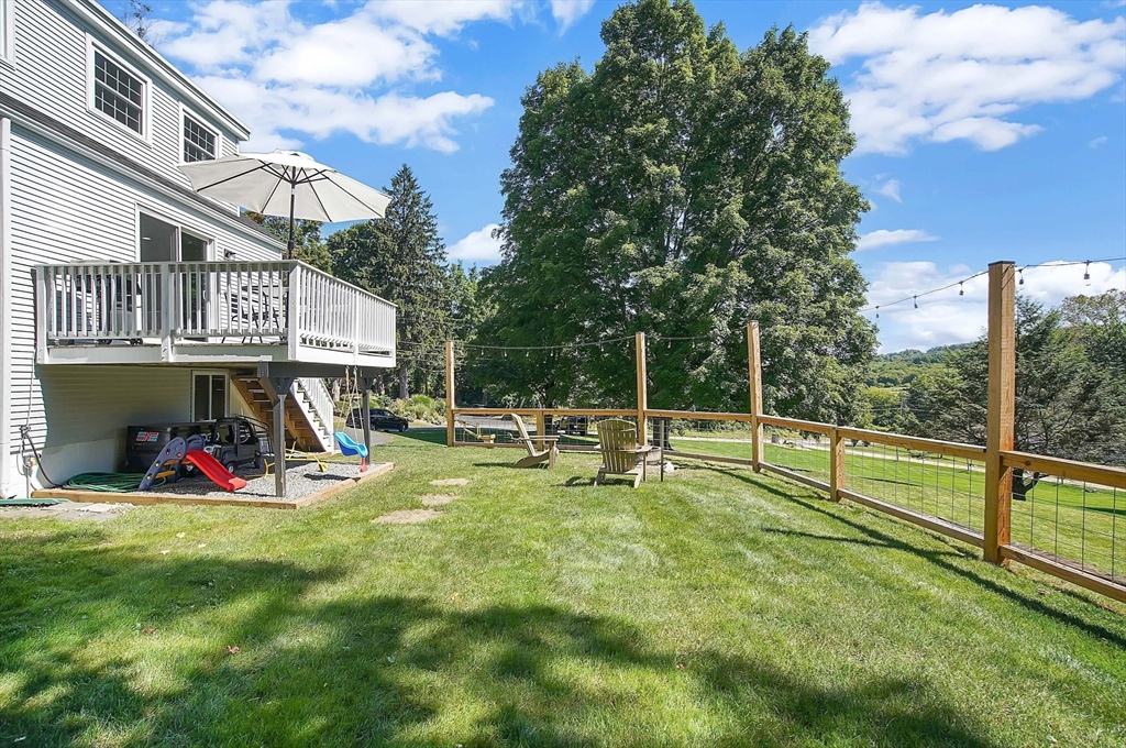 123 Stebbins Road Monson, MA 01057 - Photo 38 of 42 a view of a house with backyard and sitting area