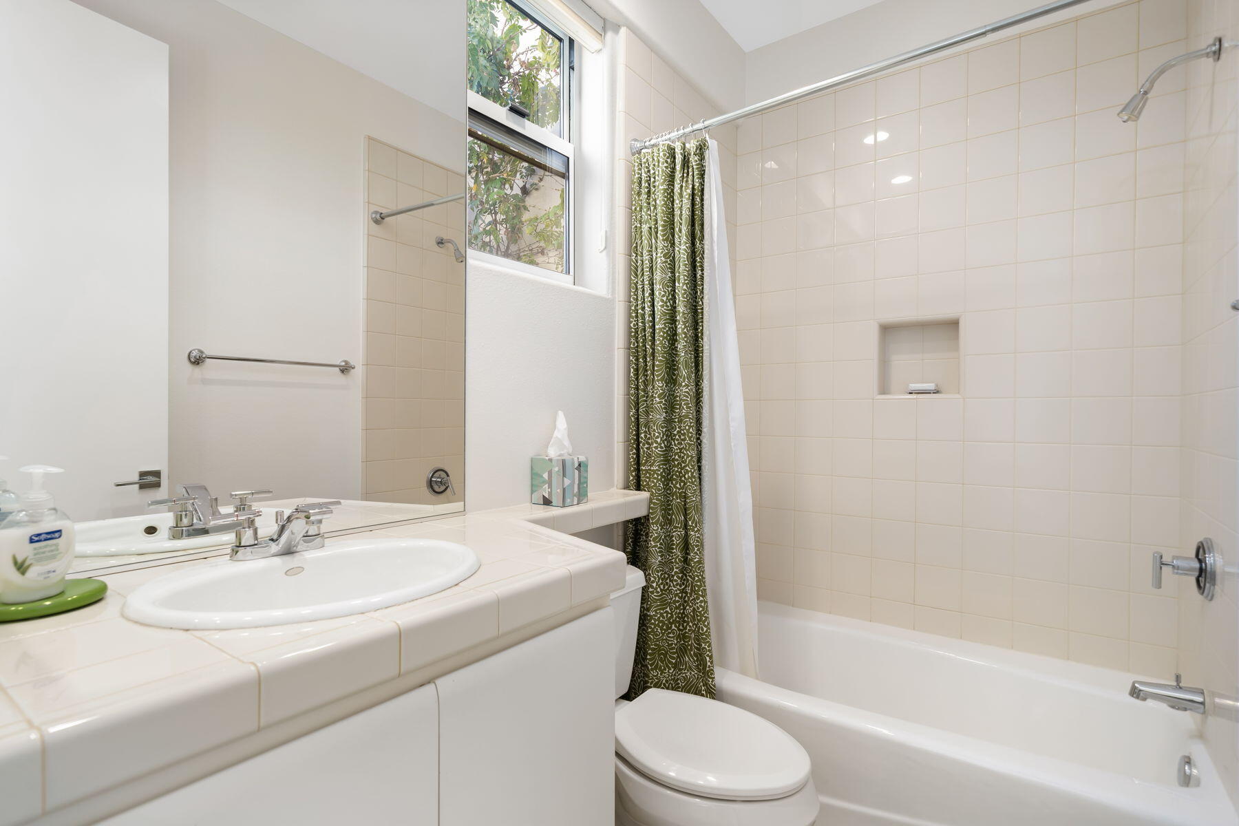 253 Loch Lomond Road Rancho Mirage, CA 92270 - Photo 23 of 66 a bathroom with a granite countertop sink toilet and shower