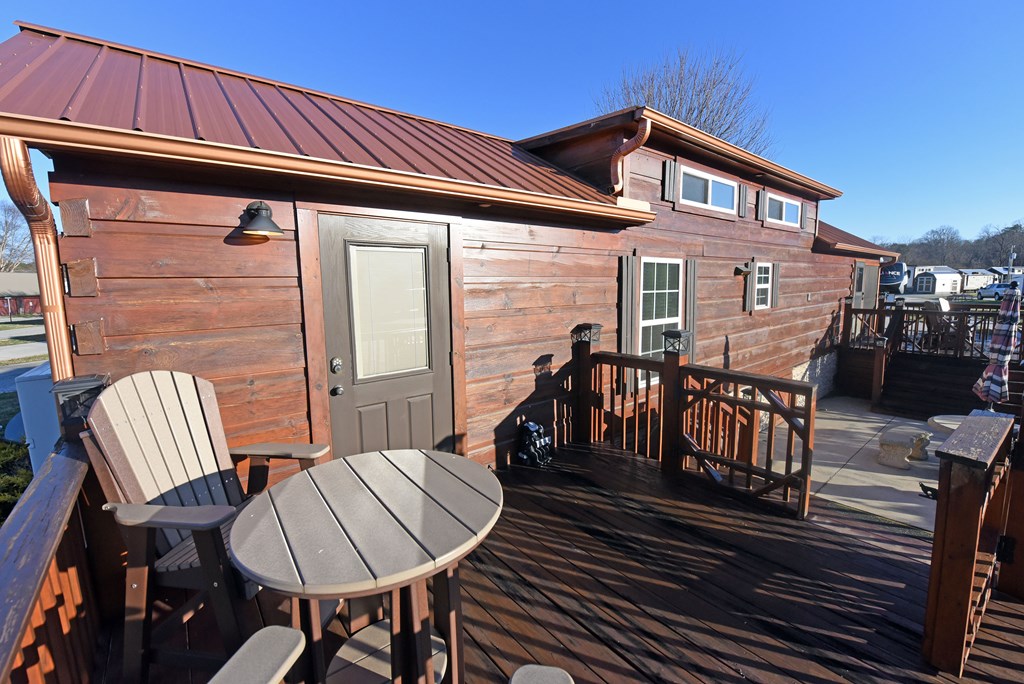 52 Foggy Mountain Road Blairsville, GA 30512 - Photo 24 of 50 a view of a chairs and table in the balcony