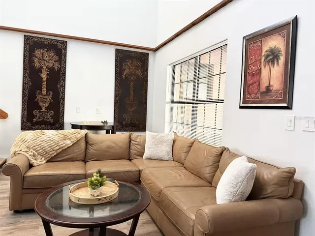 a view of a door and a balcony