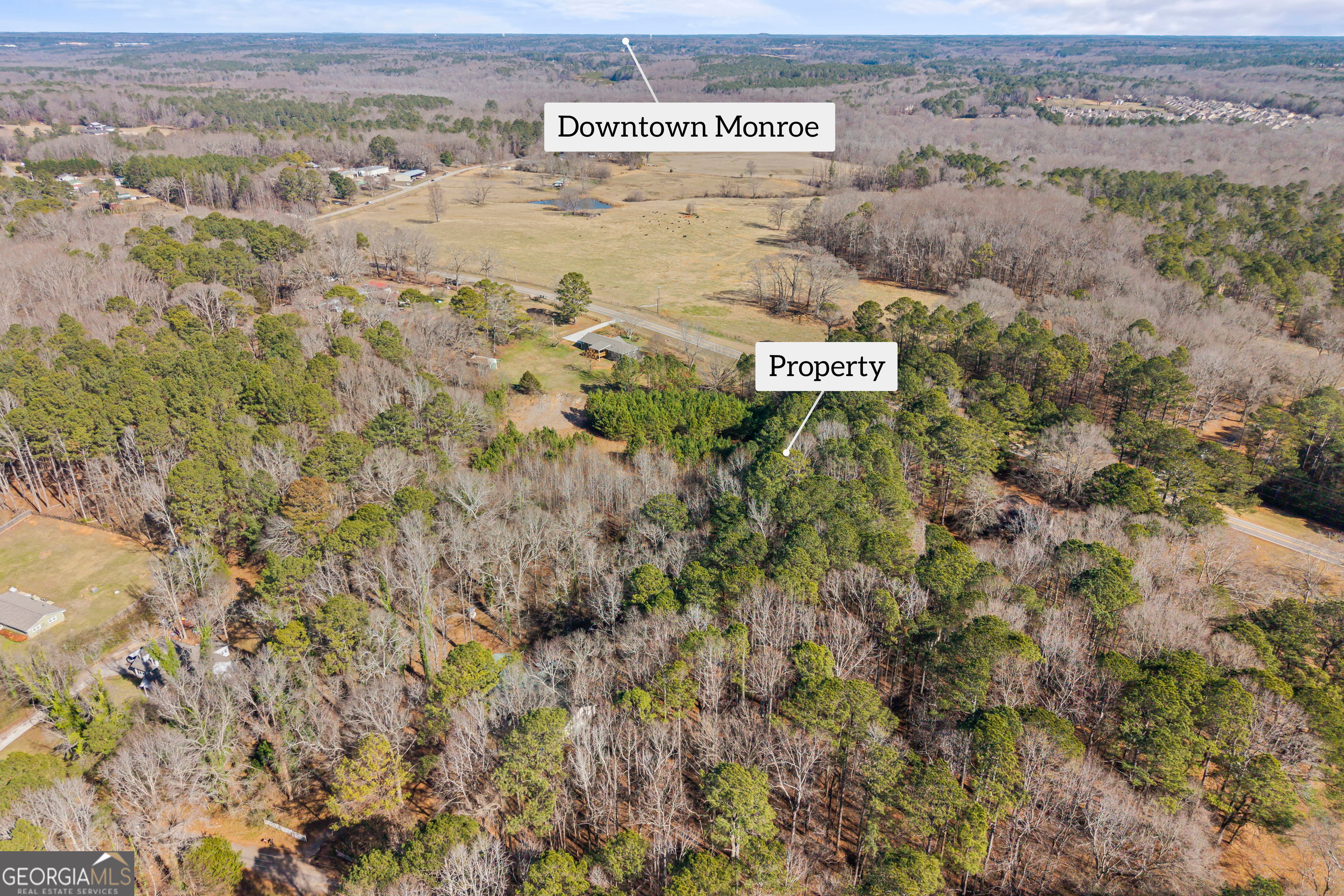 0 H D H D Atha Road Covington, GA 30014 - Photo 2 of 11 a view of a field with trees and bushes