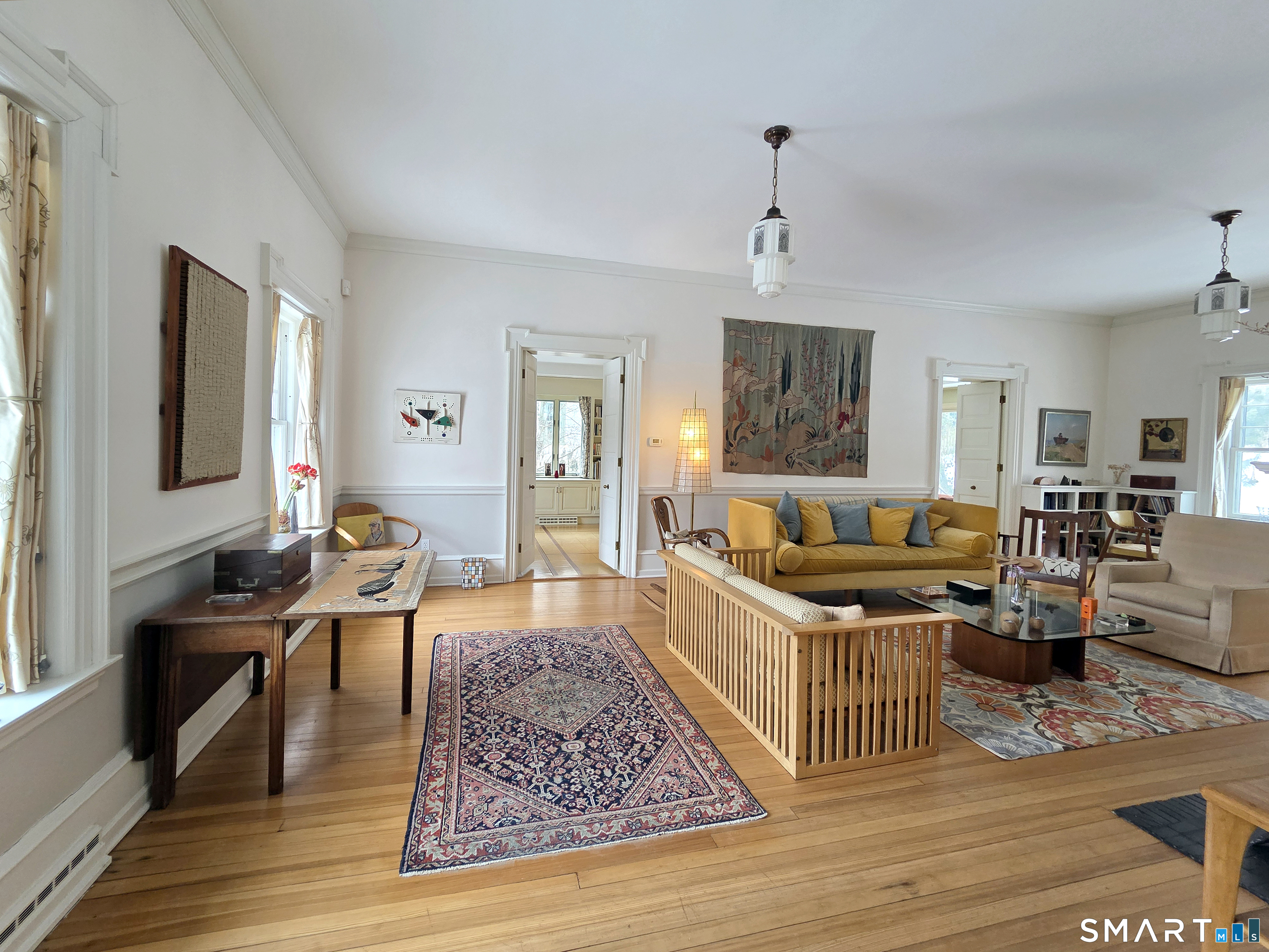 82 Edgehill Road New Haven, CT 06511 - Photo 8 of 29 a living room with furniture and a wooden floor