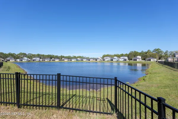 an aerial view of swimming pool