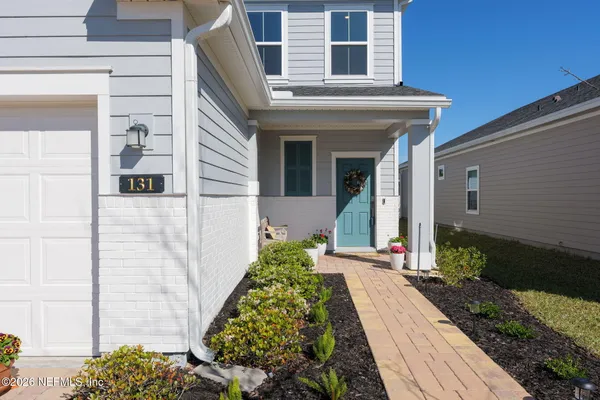 a front view of a house
