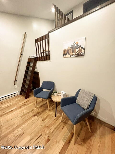 370 Coach Road Tobyhanna, PA 18466 - Photo 15 of 23 a blue chair sitting on top of a table