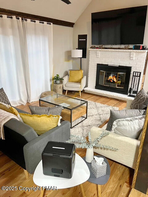 370 Coach Road Tobyhanna, PA 18466 - Photo 2 of 23 a living room with furniture and a fireplace