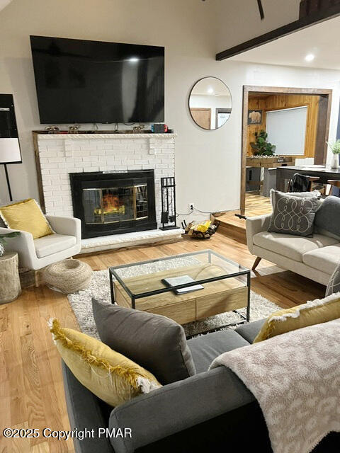 370 Coach Road Tobyhanna, PA 18466 - Photo 3 of 23 a living room with furniture and a flat screen tv