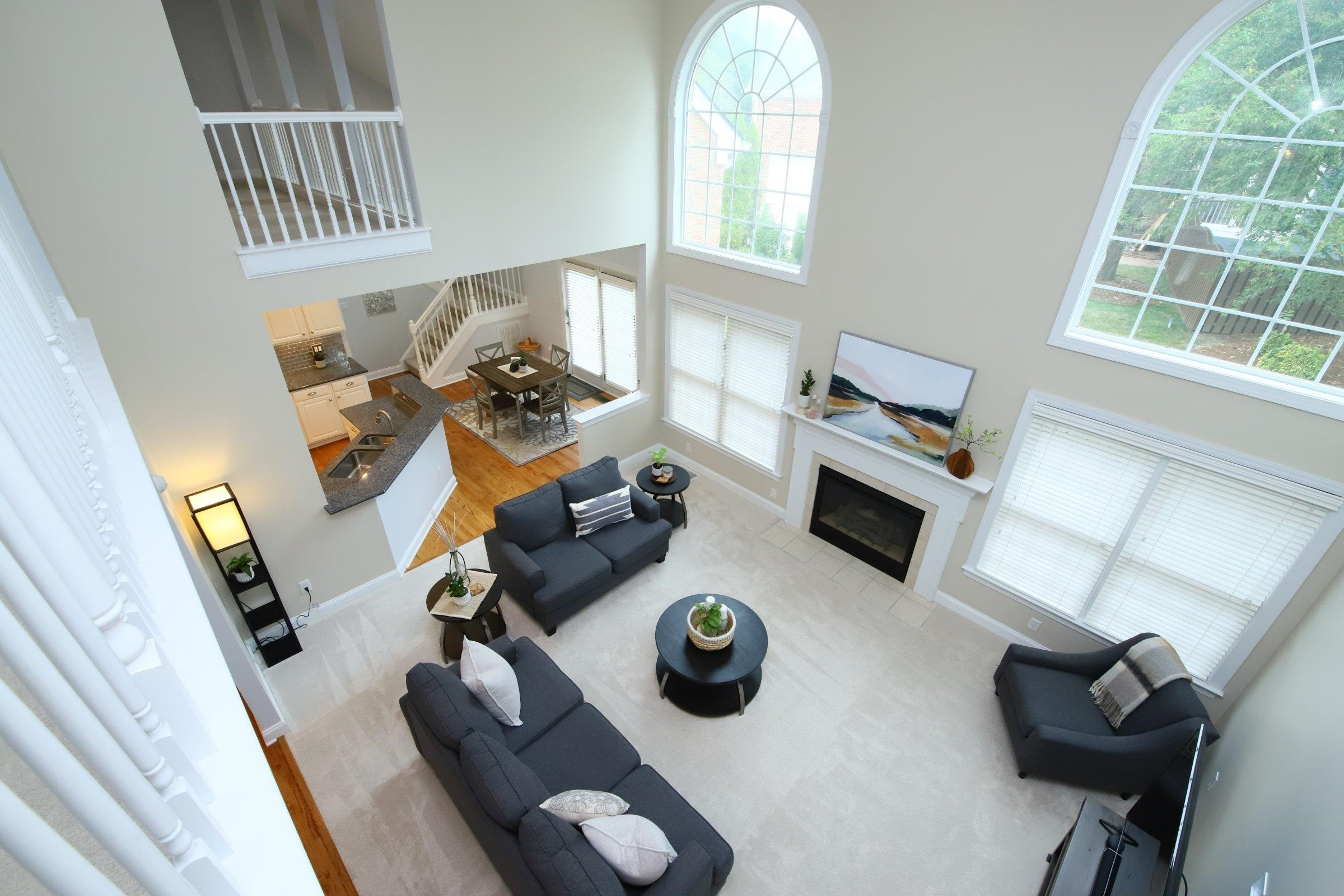 9312 Naples Court Raleigh, NC 27617 - Photo 8 of 30 Living Room/Kitchen