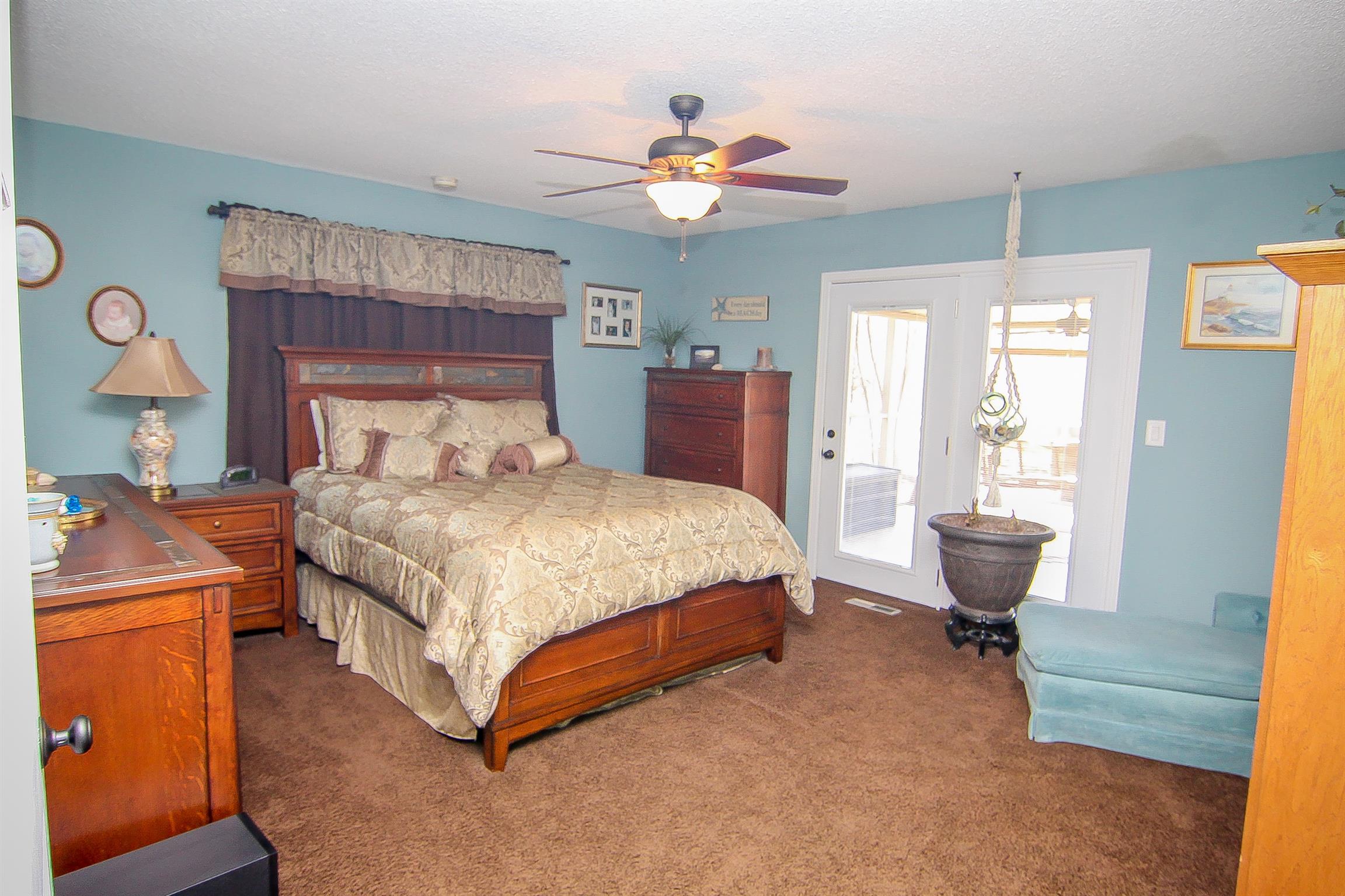 3989 Spring Creek Road Estill Springs, TN 37330 - Photo 16 of 28 Beautiful master bedroom with exit to the outdoors