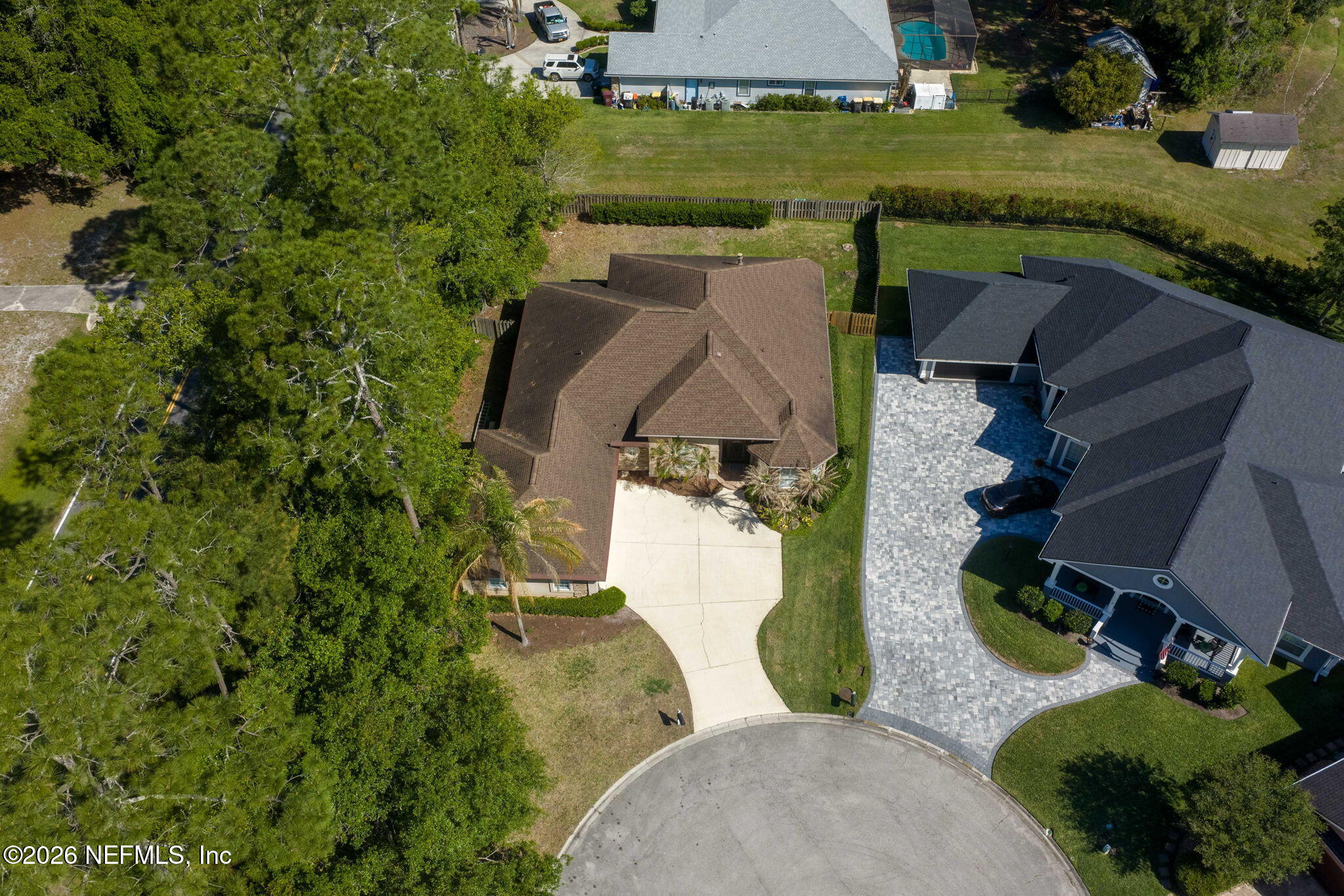 1600 Spring Water Court Fleming Island, FL 32003 - Photo 67 of 85 an aerial view of a house with a yard basket ball court and outdoor seating