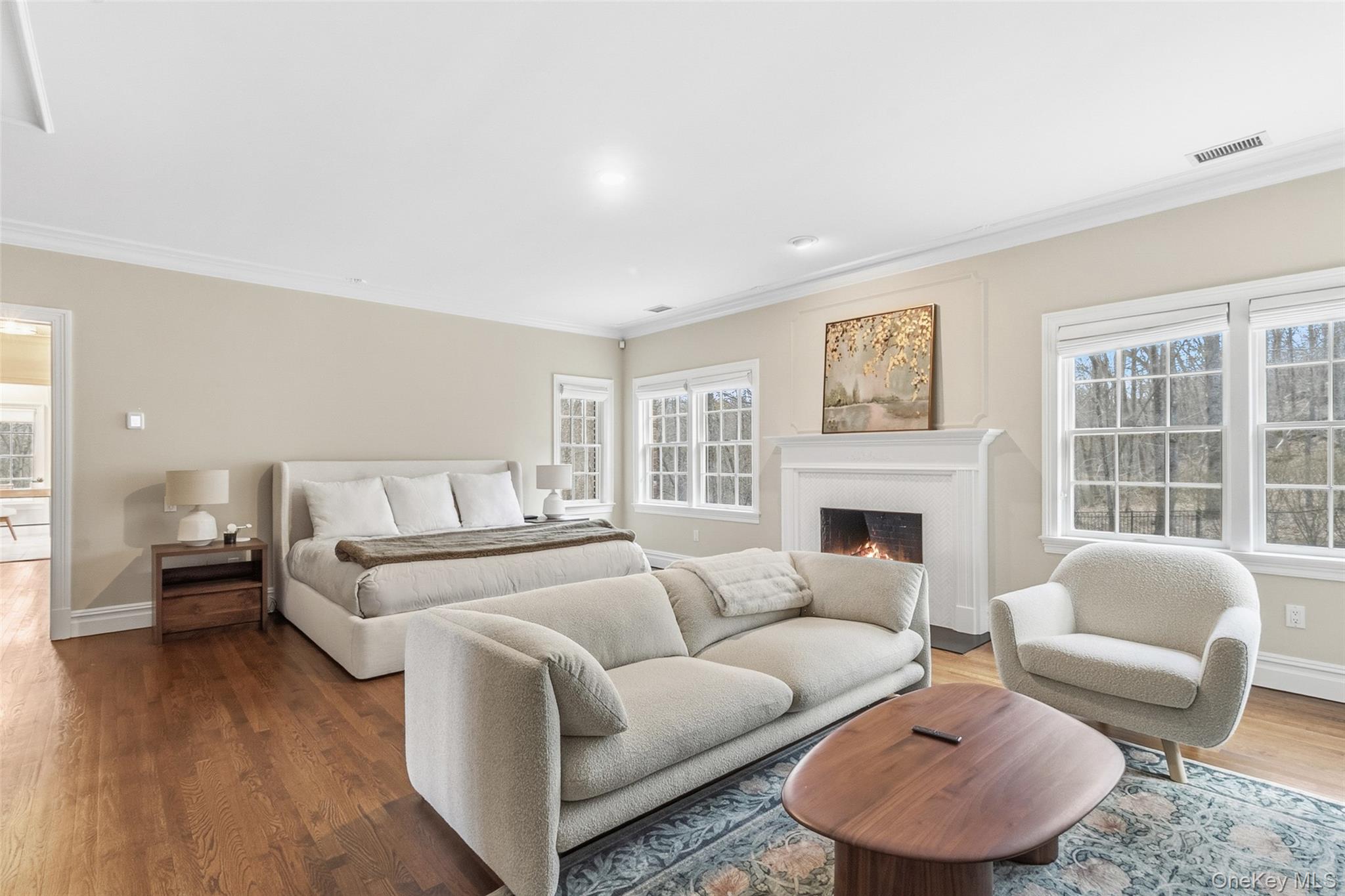 241 North Salem Road Waccabuc, NY 10597 - Photo 22 of 48 a living room with furniture a fireplace and a large window