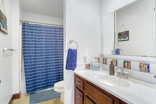 a bathroom with a sink and a toilet