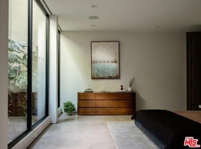 a view of living room with granite countertop
