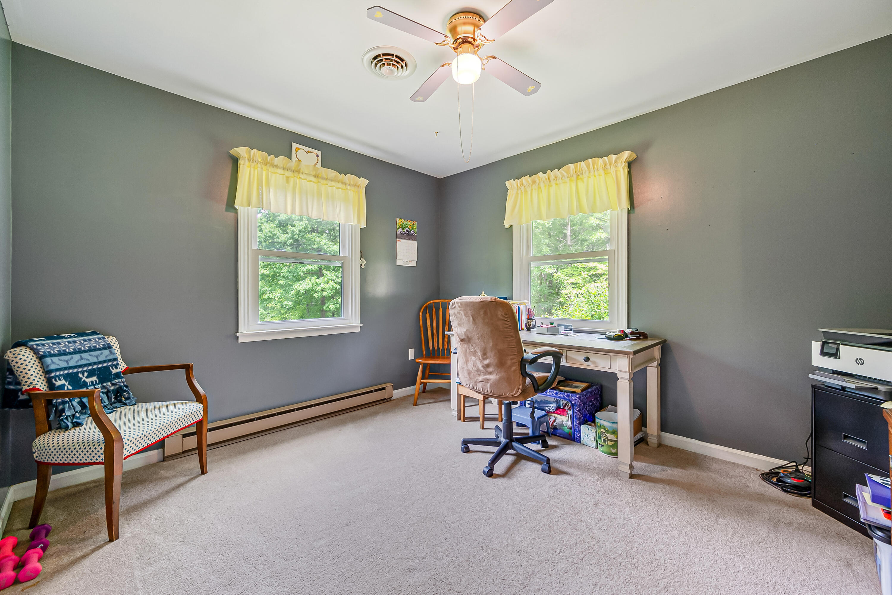 1365 Brake Road Elliston, VA 24087 - Photo 35 of 98 a view of a workspace with furniture and a window