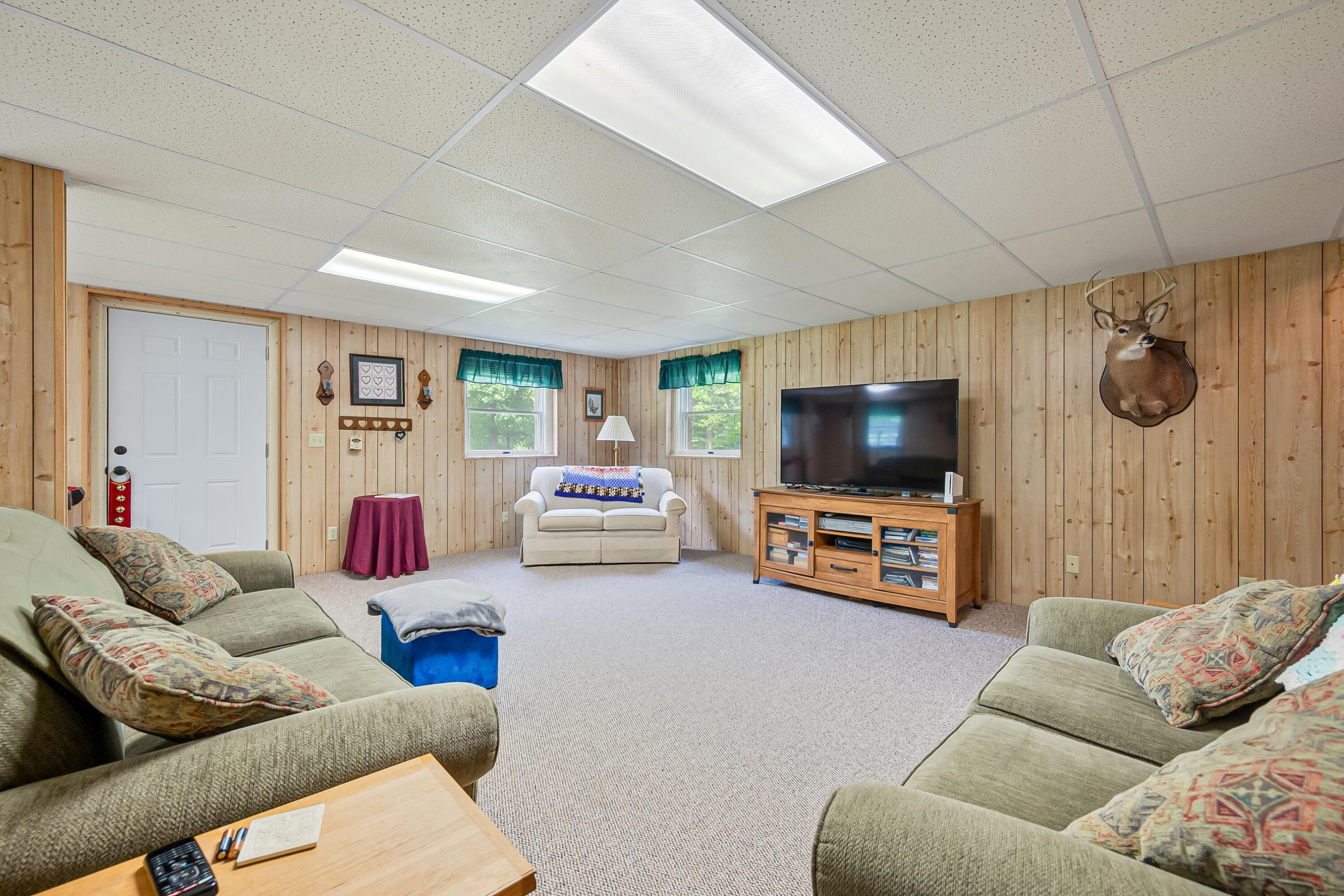 1365 Brake Road Elliston, VA 24087 - Photo 43 of 98 a living room with furniture and a flat screen tv