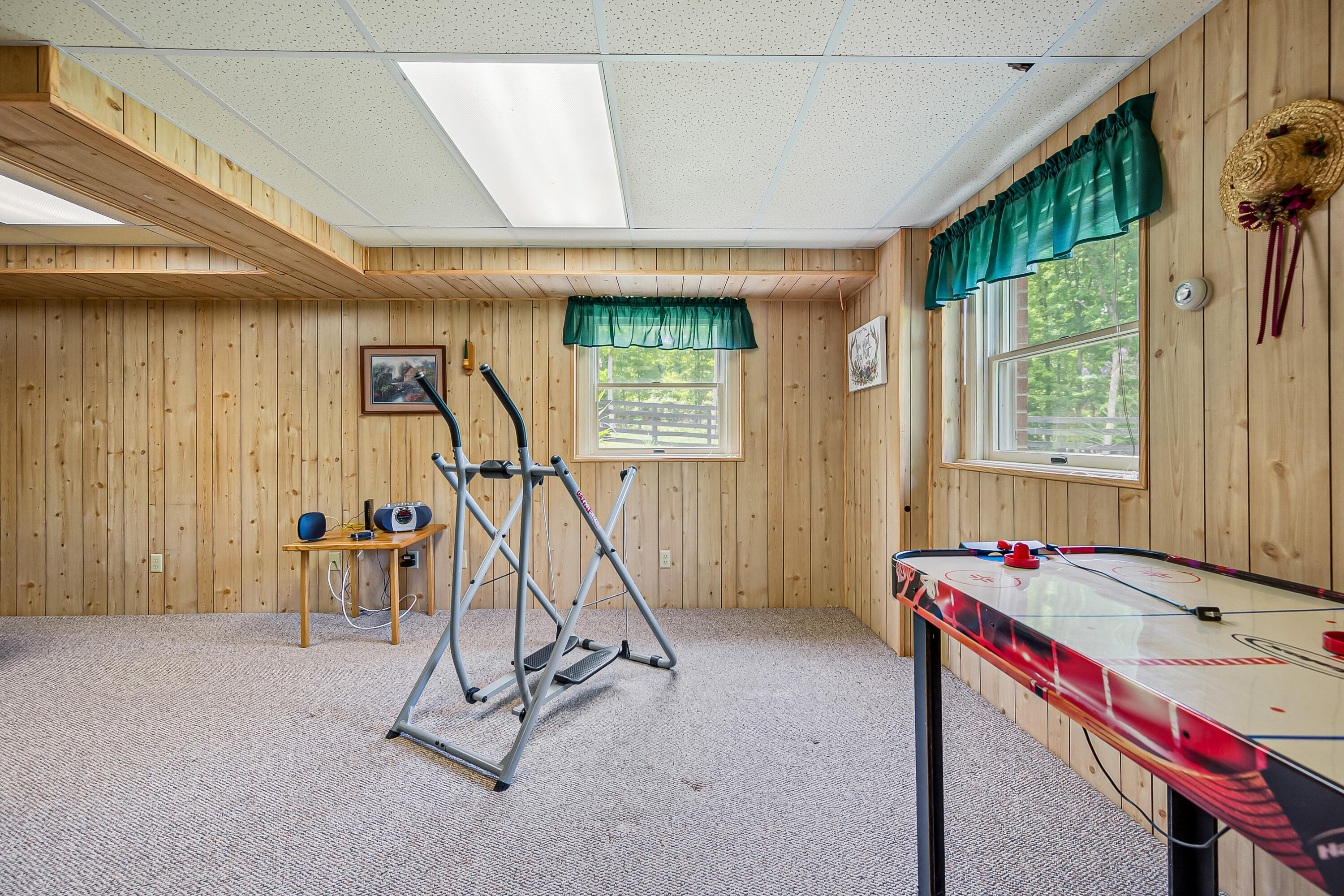 1365 Brake Road Elliston, VA 24087 - Photo 45 of 98 a room with gym equipment and windows