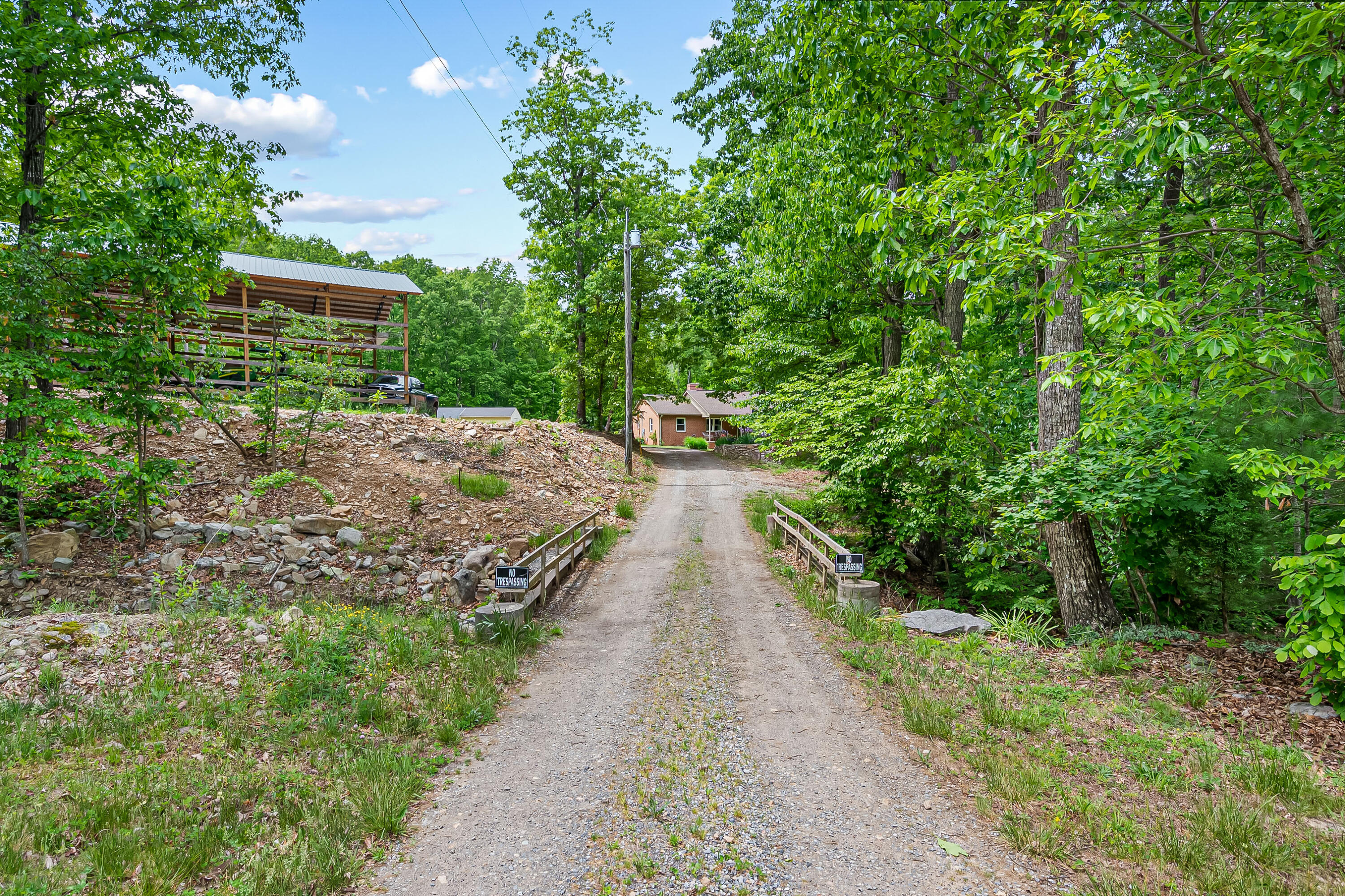 1365 Brake Road Elliston, VA 24087 - Photo 56 of 98 a view of a pathway with a yard