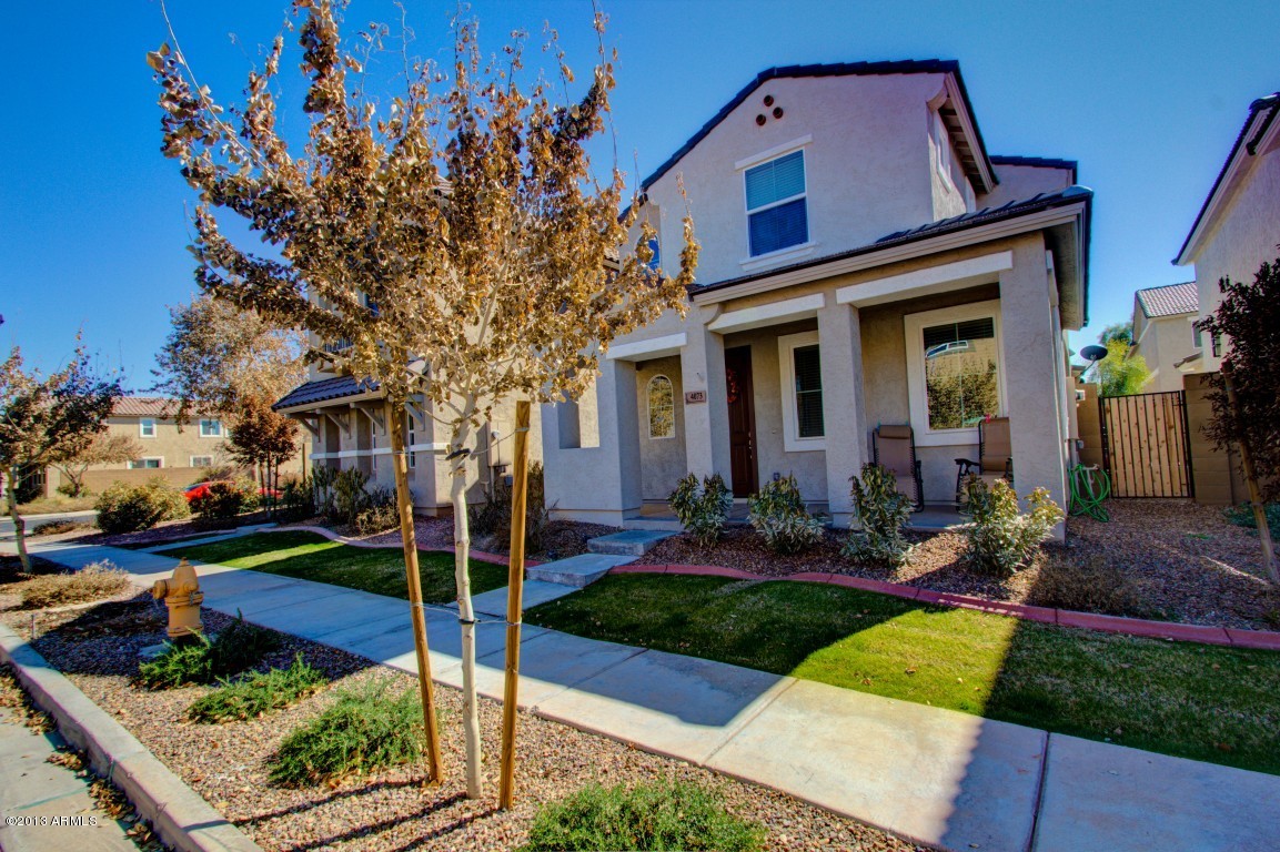 4073 East Tulsa Street Gilbert, AZ 85295 - Photo 2 of 33 front view of house with a yard