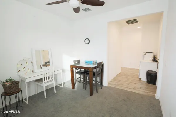 a large kitchen with granite countertop lots of counter top space