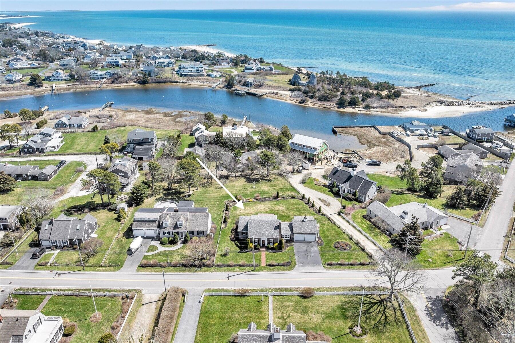 25 Riverside Drive West Harwich, MA 02671 - Photo 39 of 41 an aerial view of residential houses with outdoor space