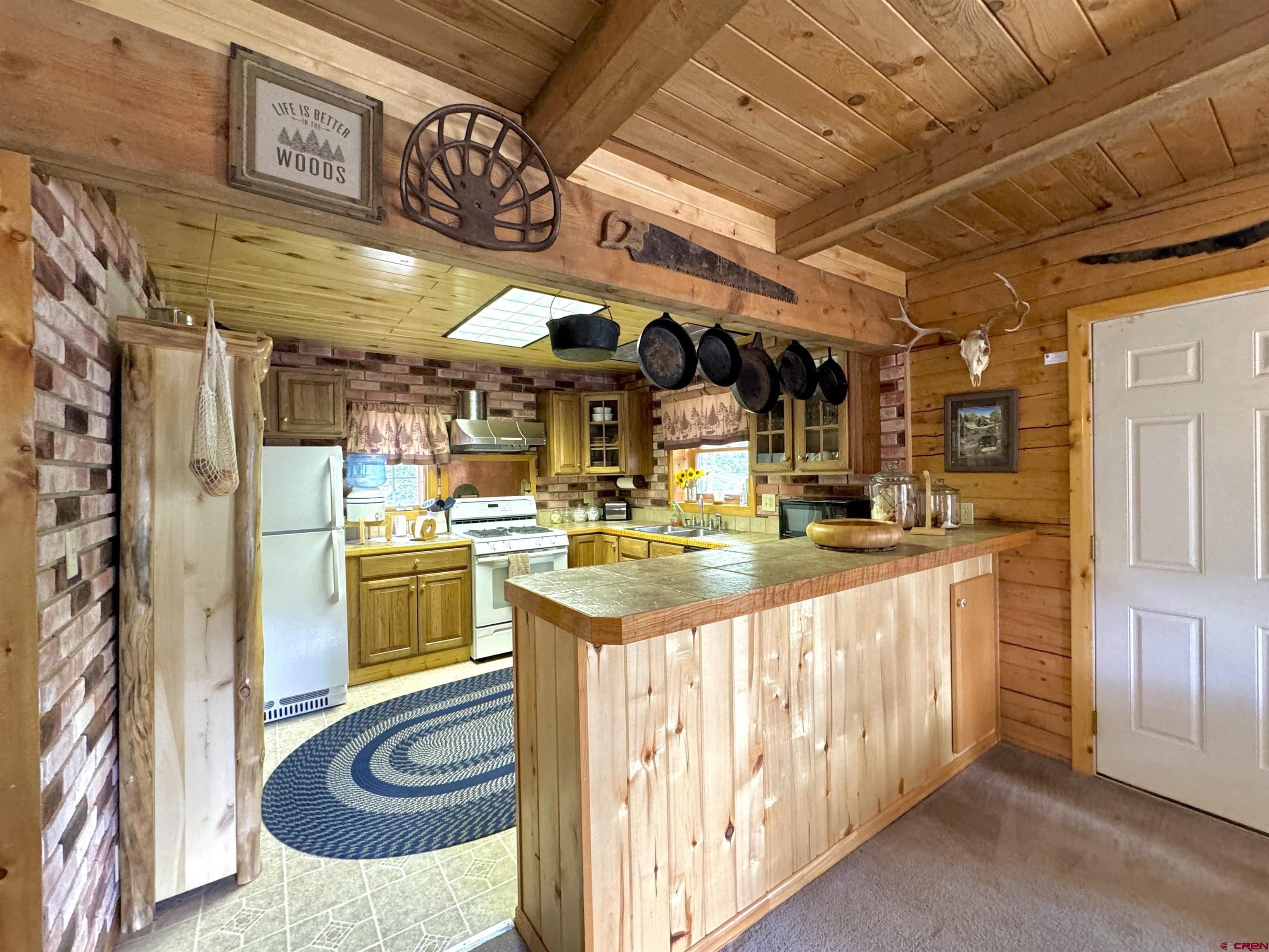 0 Forest Road Del Norte, CO 81132 - Photo 13 of 40 a kitchen with stainless steel appliances granite countertop a sink and cabinets