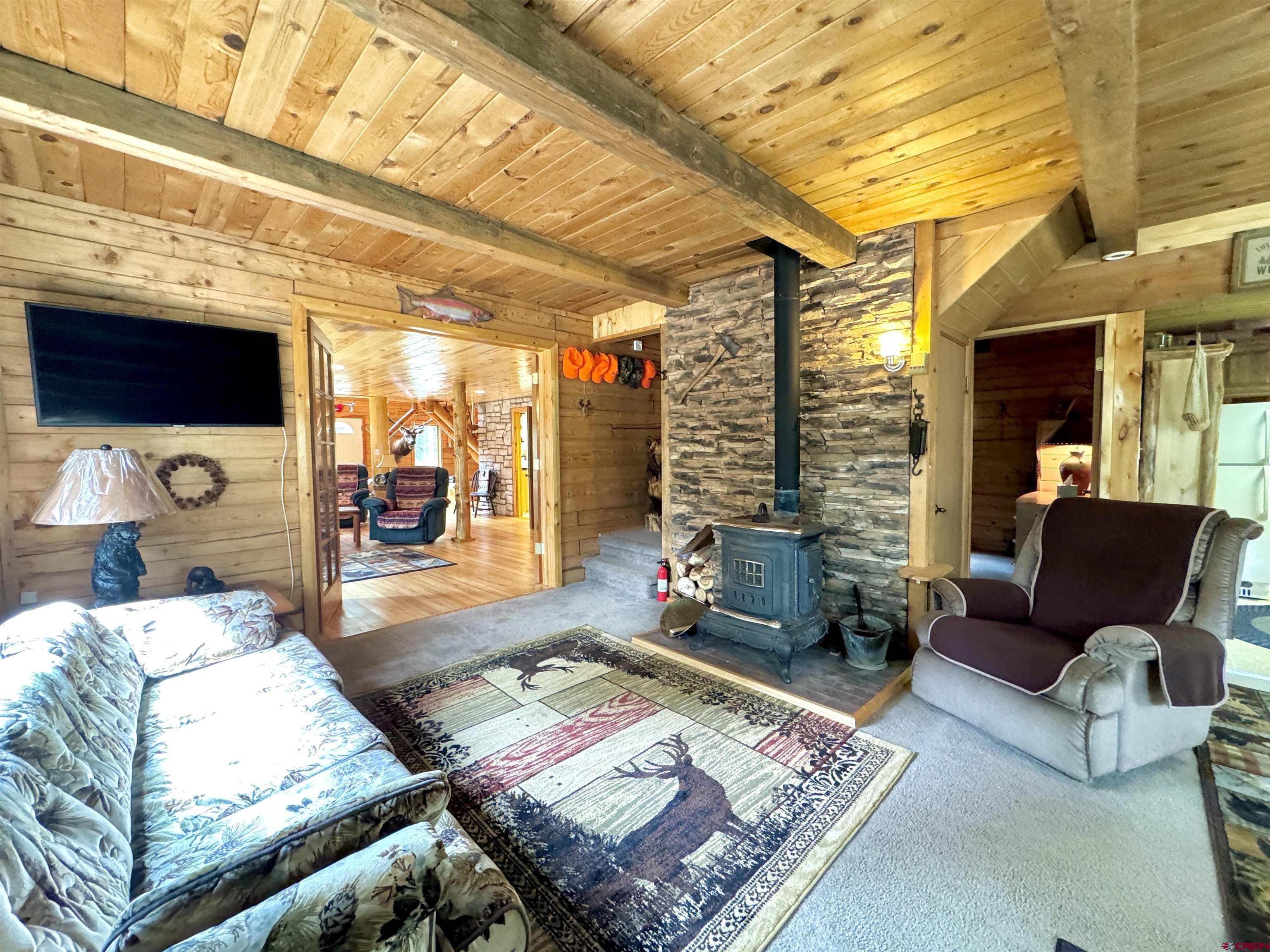 0 Forest Road Del Norte, CO 81132 - Photo 16 of 40 a living room with furniture and a flat screen tv