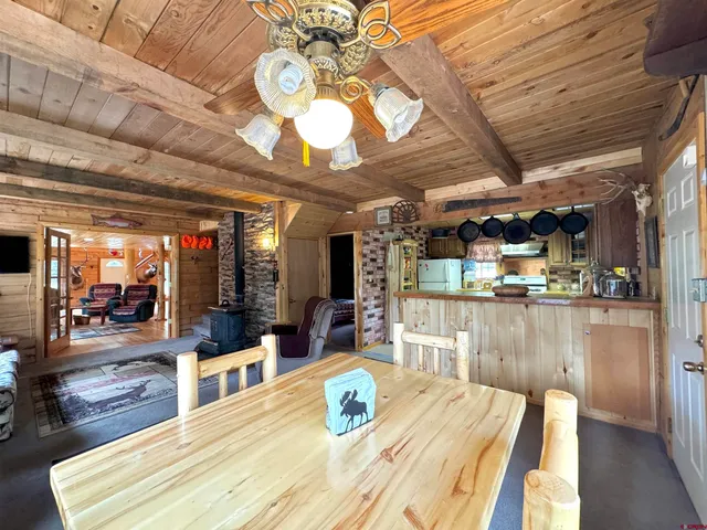 a view of outdoor space with seating area