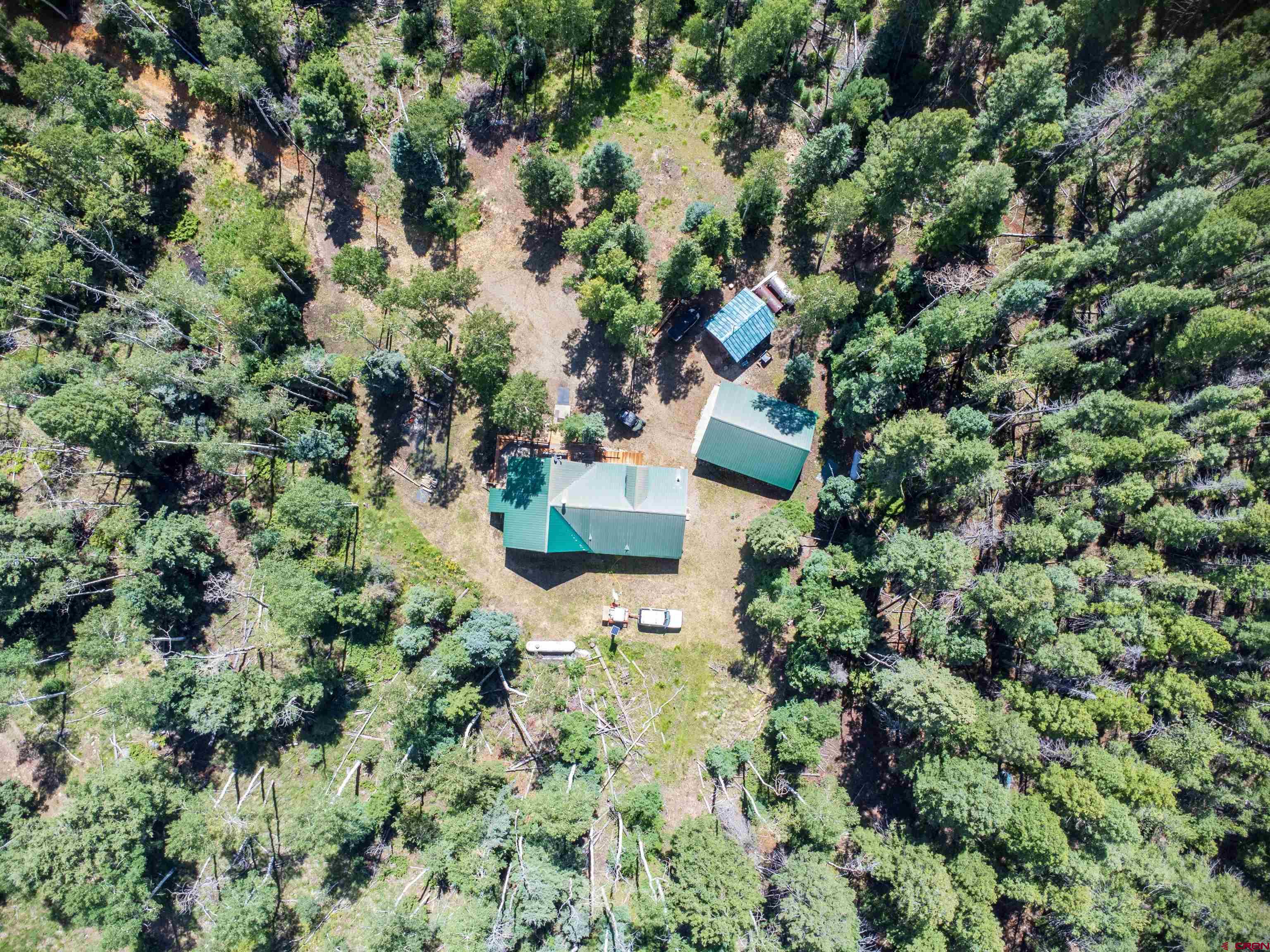 0 Forest Road Del Norte, CO 81132 - Photo 35 of 40 an aerial view of a house with a yard